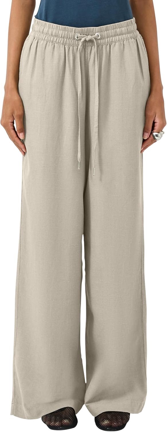 Lange broek met brede pijpen