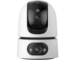 Imou Ranger Dual Pro 6MP - IP Camera Binnen – Dual-Lens Beveiligingscamera met Pan & Tilt, 360° Zicht, AI Mens- & Huisdierdetectie, Smart Tracking, Full-Color Nachtzicht, 2-weg Audio, Dual-Band Wi-Fi (2.4 & 5 GHz)