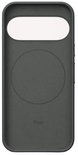 Zwarte Google Pixel back cover met ronde magnetische uitsparing en Pixel-logo onderaan.