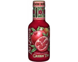 Arizona ijsthee Pomegranate Green Tea, flesjes van 0,5 L, pak van 6