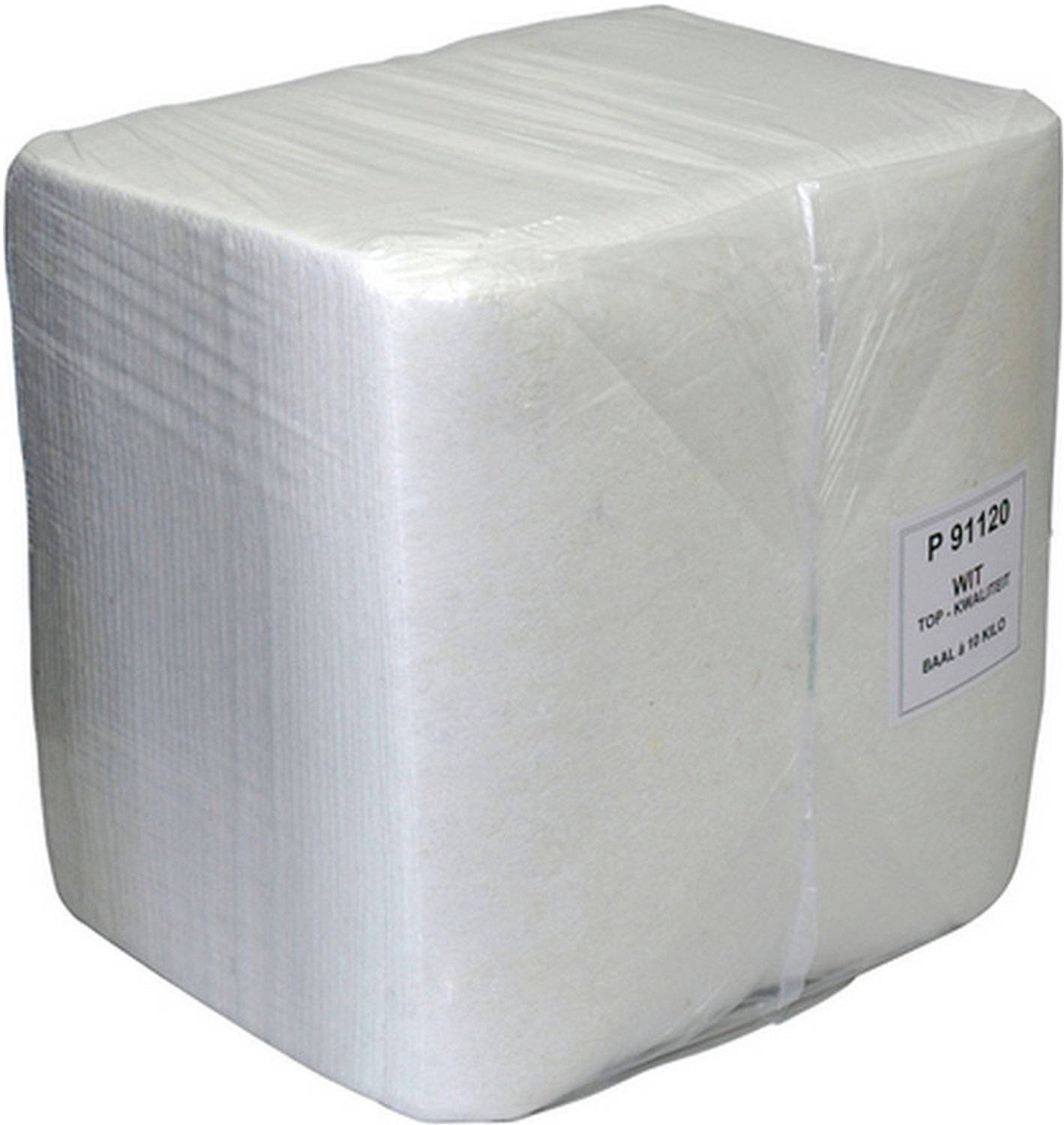 Euro Products | Wegwerp poetsdoek | Wit | Baal 10 kg