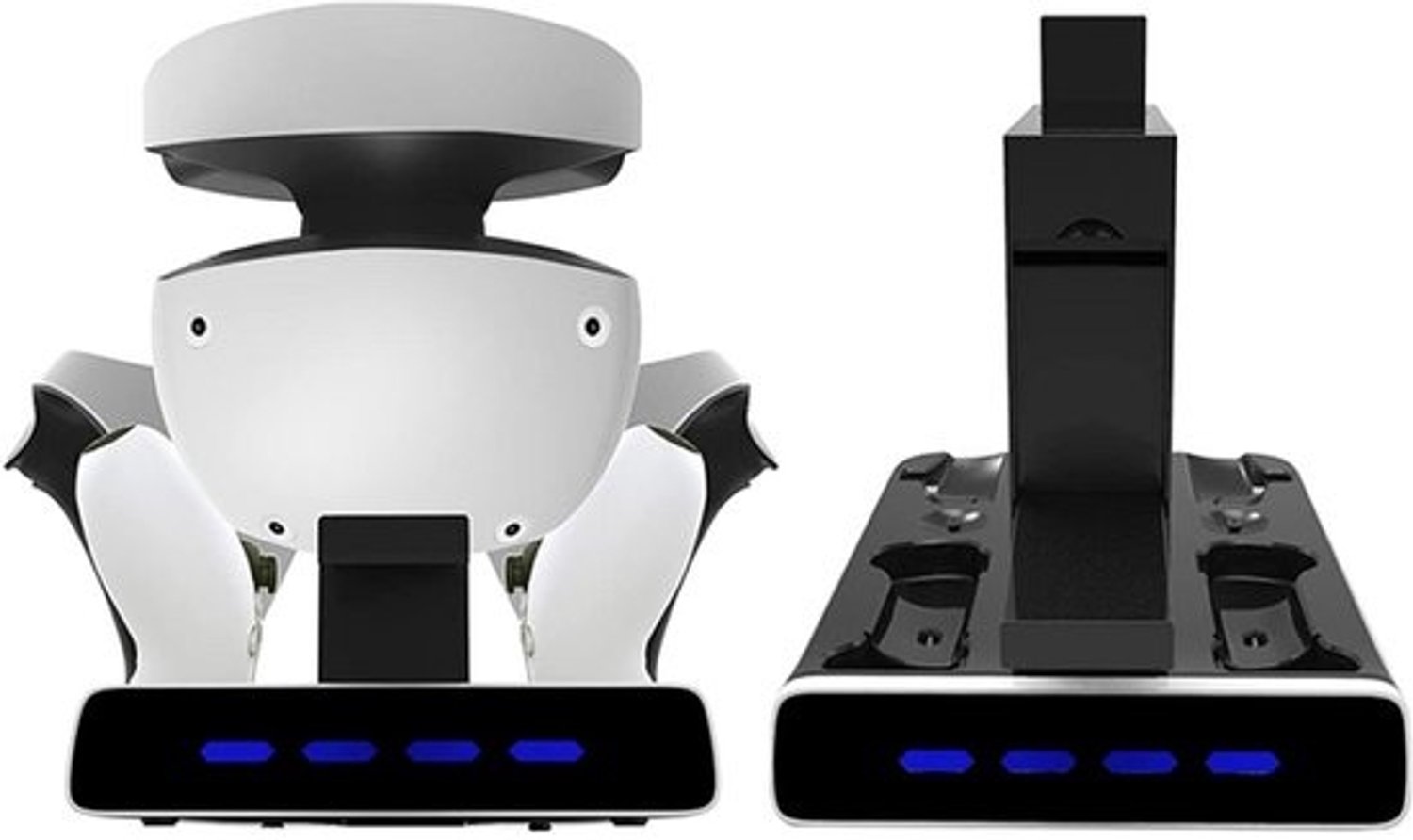 Oplaadstation voor controllers - Laaddock - Gamingaccessoires - Twee oplaadpoorten - 20x5x29.8cm - Rood