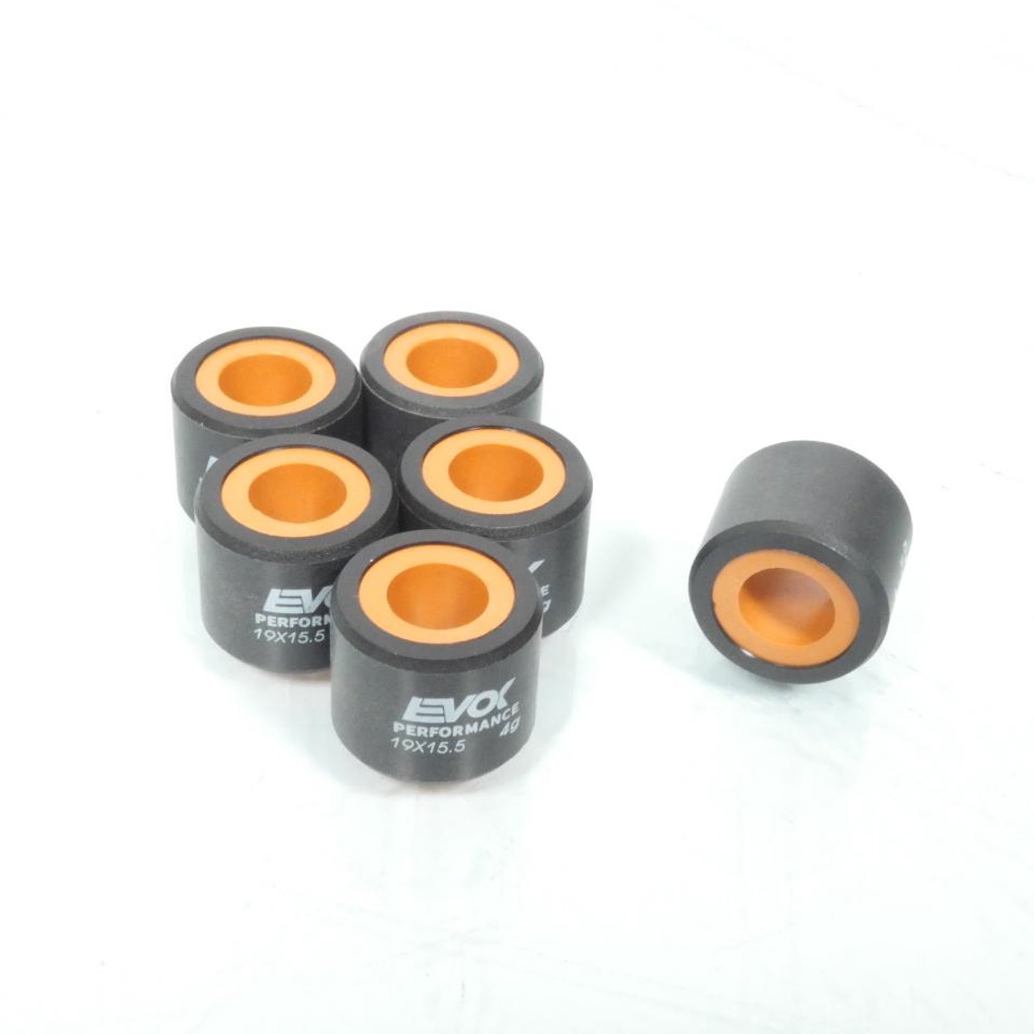 Variateurrol EVOK voor Scooter Aprilia 50 SR LC Motorblok Piaggio 19x15.5 4Grs Nieuw