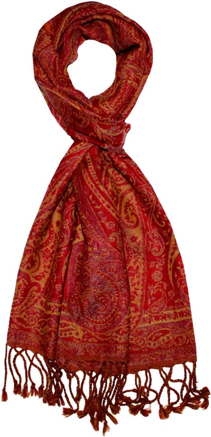 Luxe Merino Wol Sjaal met Paisley Patroon - Zacht & Stijlvol