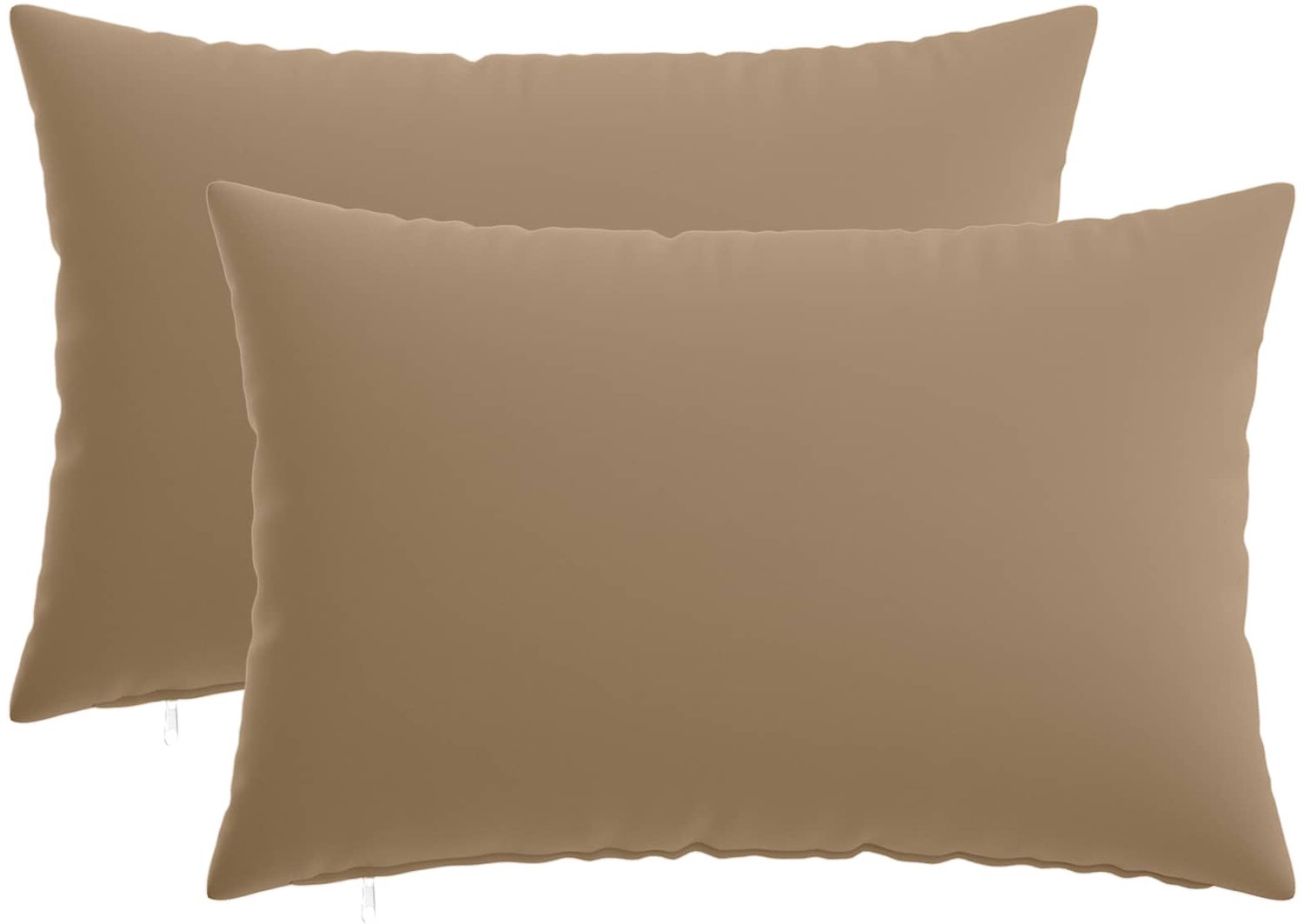 vidaXL Dekenkussen - 2 - st - HEERLEN - Taupe - 30 - x - 50 - cm - Polyester