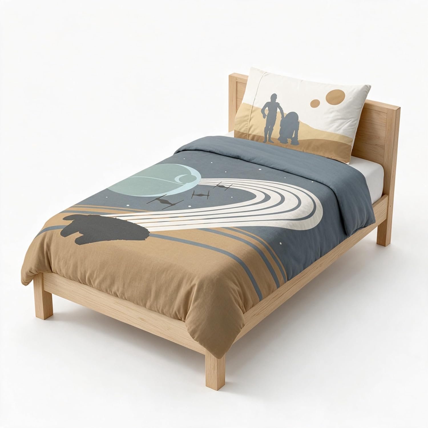 Dekbedovertrek Set 135x200cm 100% Katoen, Sterrenoorlogen Thema