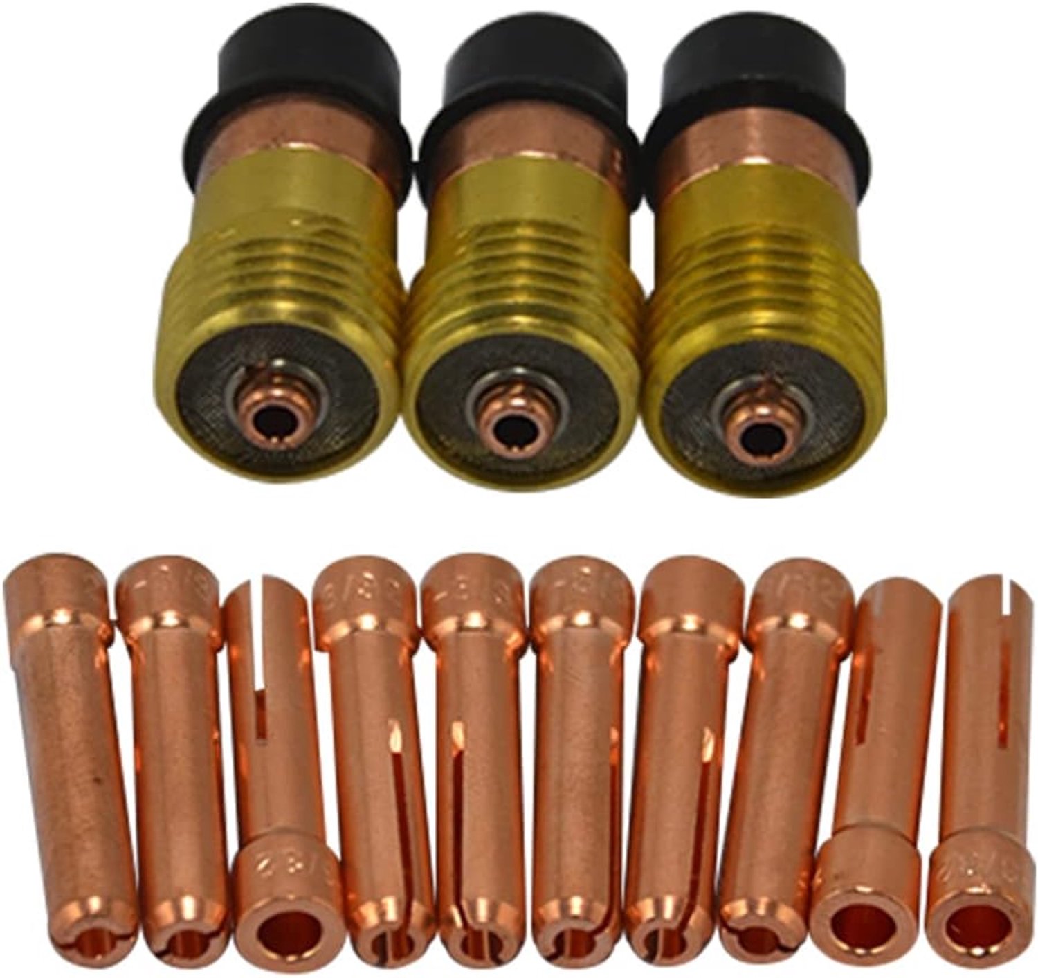 TIG spantanghouders 2,4 mm - 13 stuks - geschikt voor 17- en 26-serie lastoortsen - Vemera