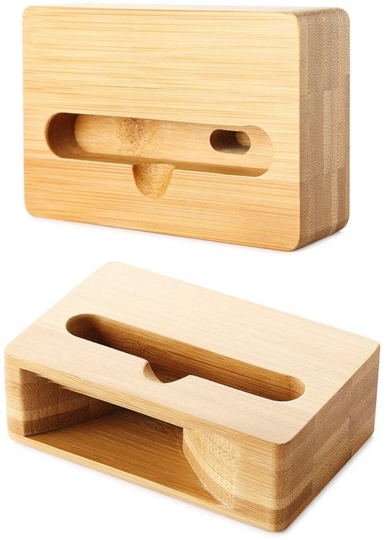 Bamboo Smartphone Houder met Speaker — afbeelding 2