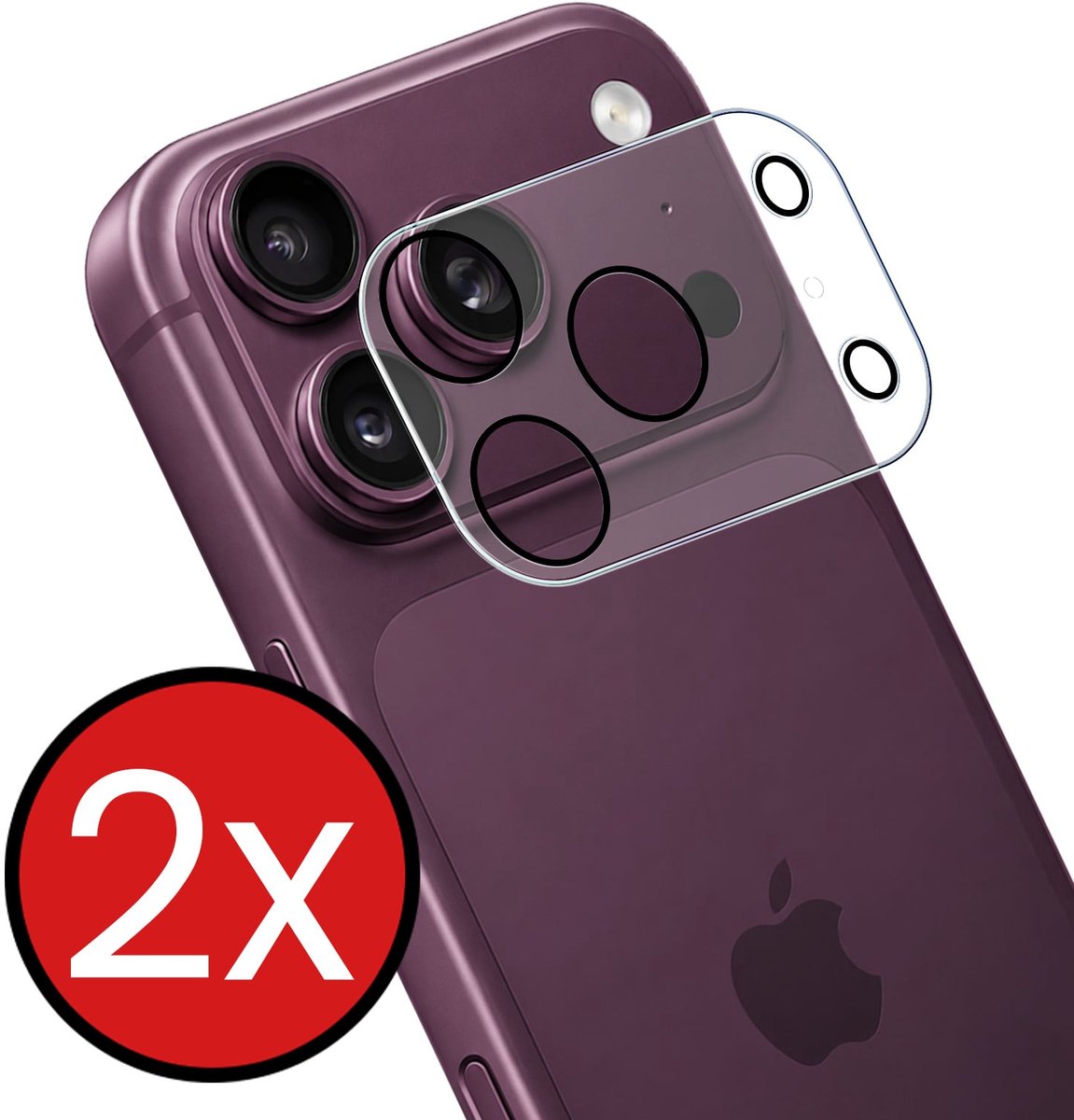 Camera Lens Protector - 2 Stuks - Geschikt voor Apple iPhone 18 Pro Max - Camera Screenprotector - Beschermglas - Gehard Glas - Tempered Glass - Screen Protector
