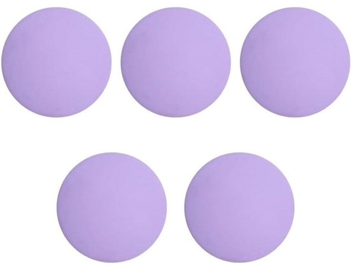 Deurstoppers Set - Muurstickers Deurgreep - Muren Beschermen - Zelfklevend Siliconen - 5 Stuks - Paars