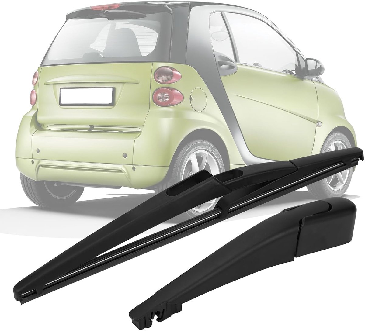 Compatibel met Smart Fortwo 451 2006-2014, Ruitenwisser Rear Achterruitenwisserarm met Blad