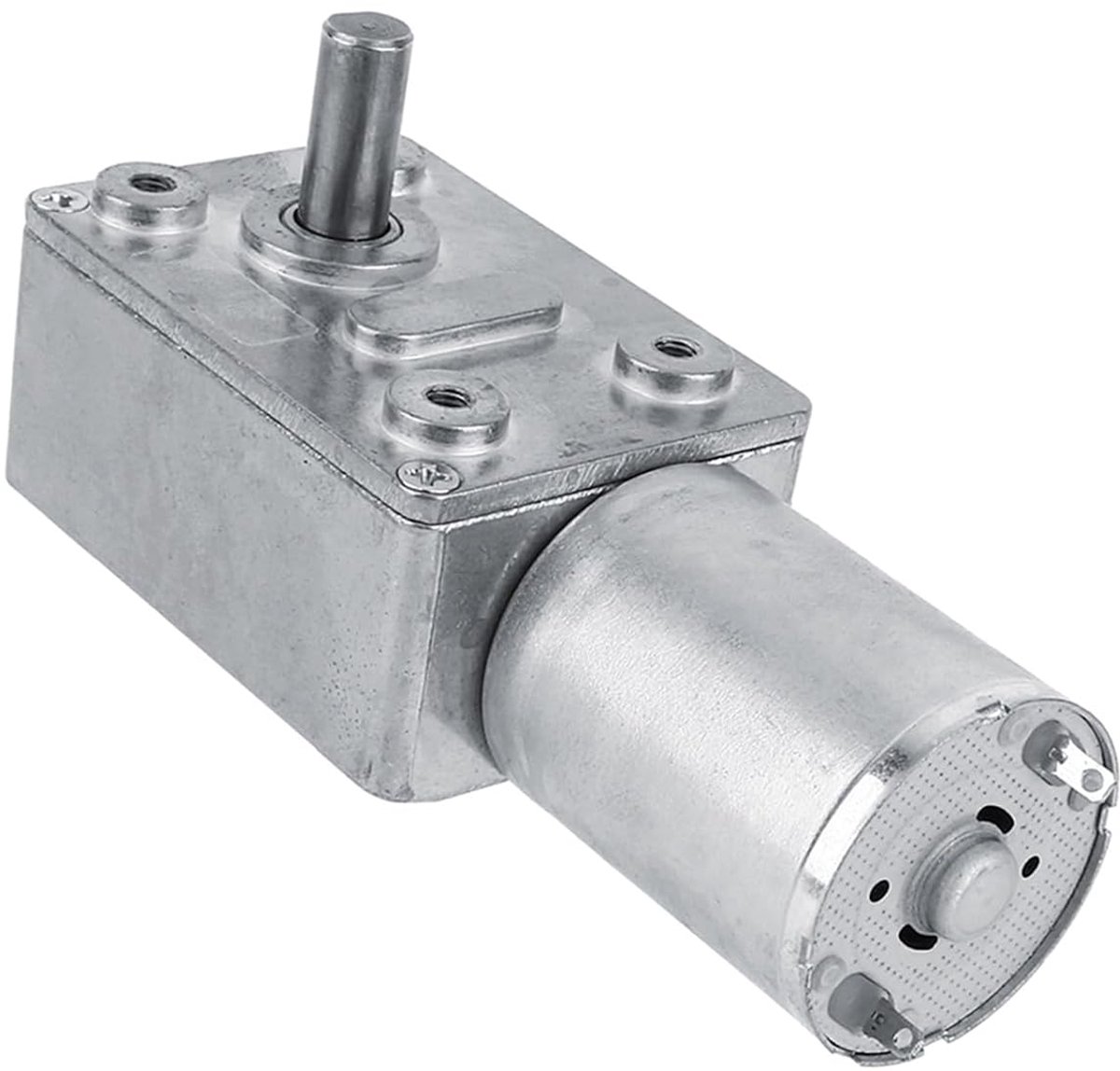 Wormmotor Met Hoog Koppel 12V DC Reductiemotor 40 RPM Motoras Verticaal Miniatuurlier Voor Ramen Deuropener (5RPM)