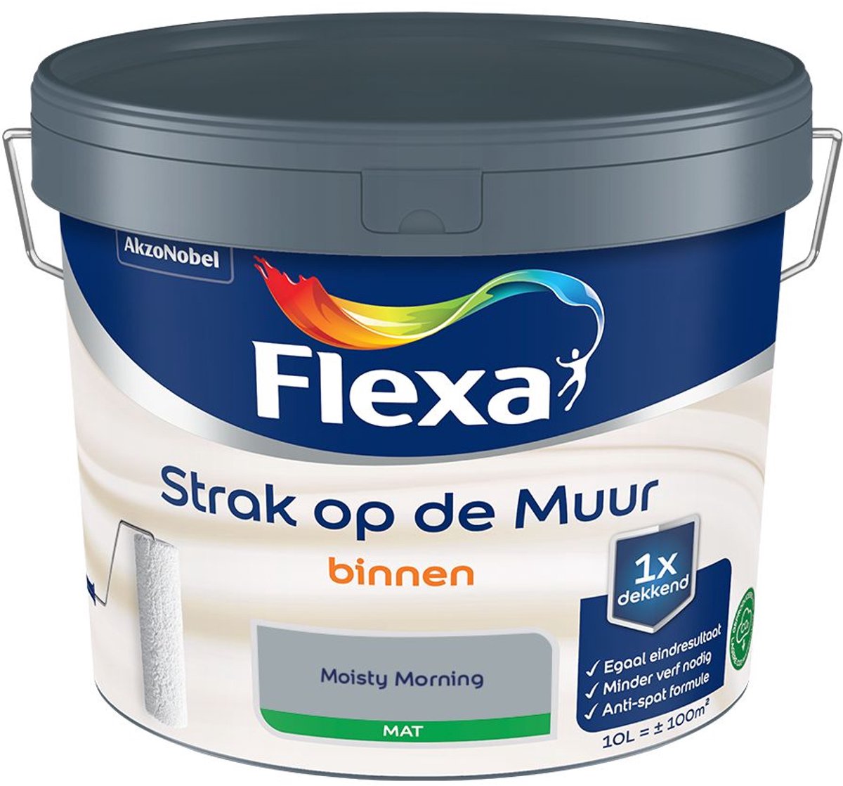 Flexa - Strak Op De Muur Binnen Mat - Moisty Morning - 10 L - Kleur Van Het Jaar 2027
