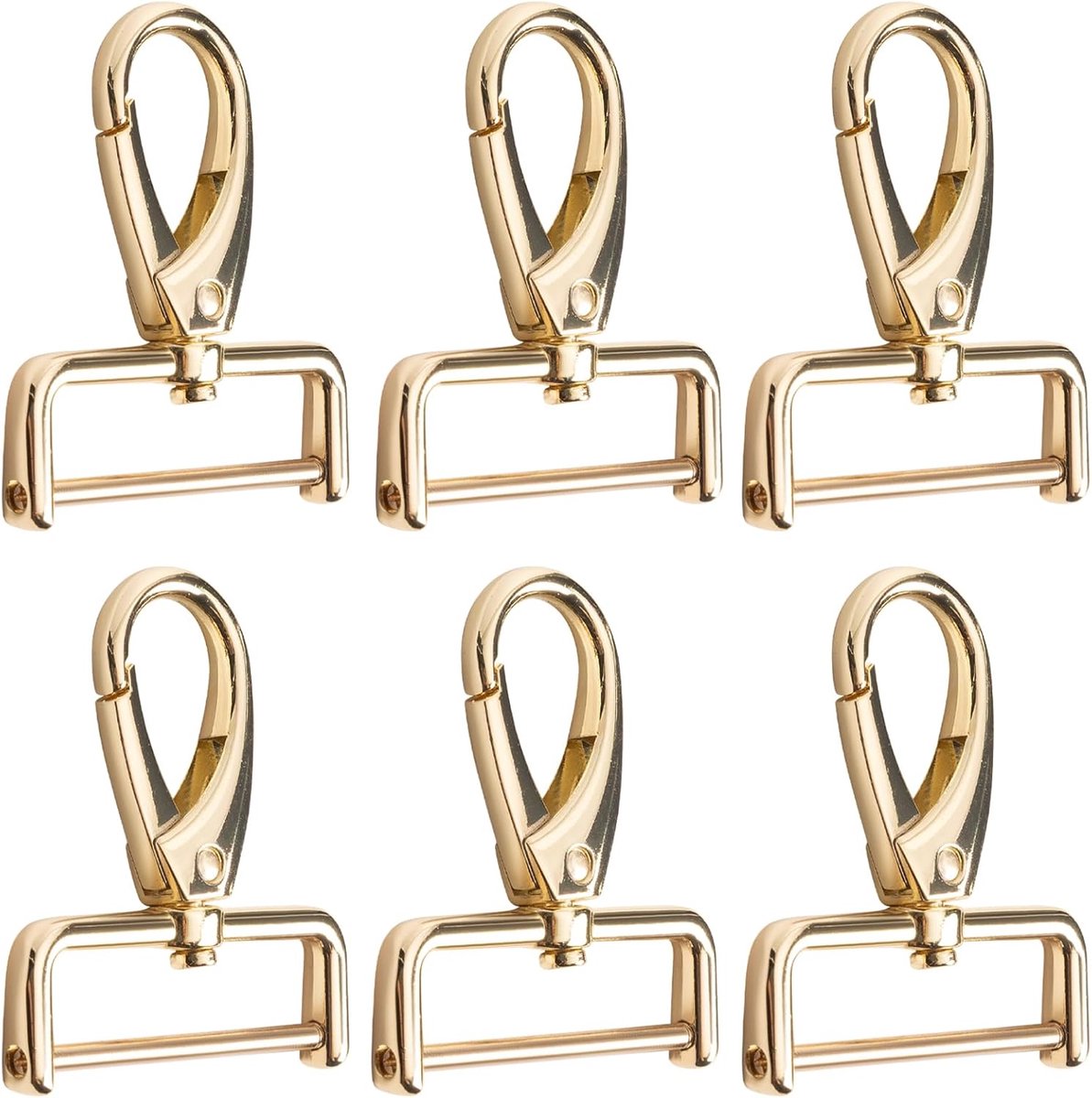 6 stuks D-ring afneembaar, karabijnhaak voor tassen, tasaccessoires