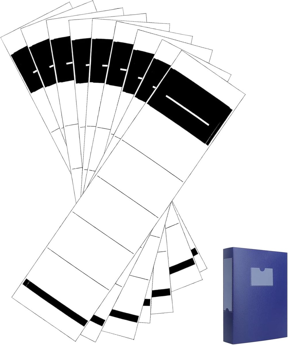 50 stuks ordnerrug, zelfklevend, ordner-etiketten, zelfklevend, breed, ordnerrug, smal, witte stickers voor standaardordners, rug