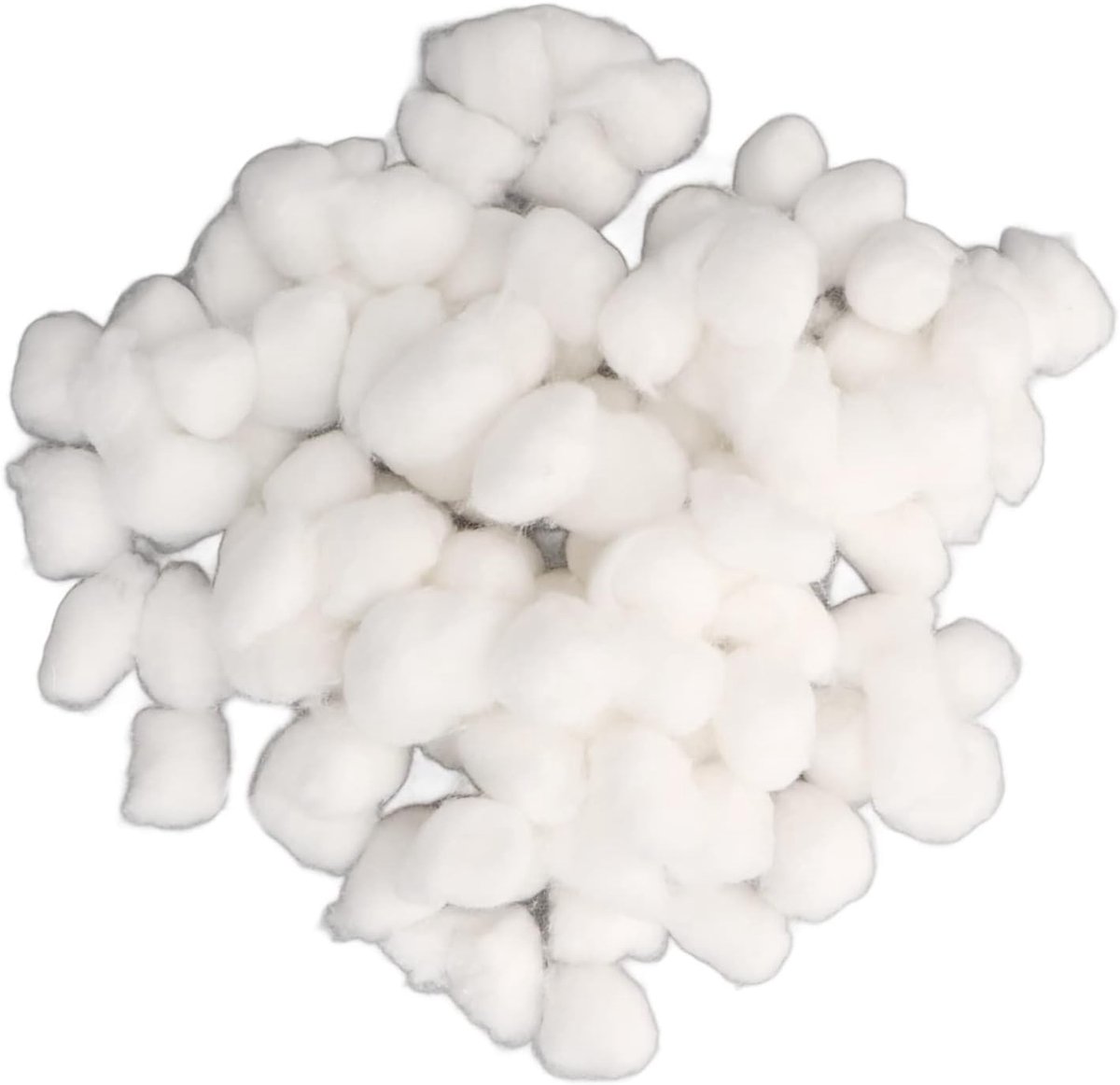 Wattenbolletjesvuller voor Kleine Dieren, Wattenbolletje voor Hamster, Zacht voor de Winter, voor Hamster voor Chinchilla (Wit)