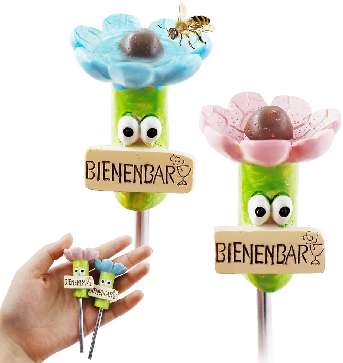 2 stuks, bijendrinkers voor de tuin, drinken, voor bijen, drinken, insectendrinken