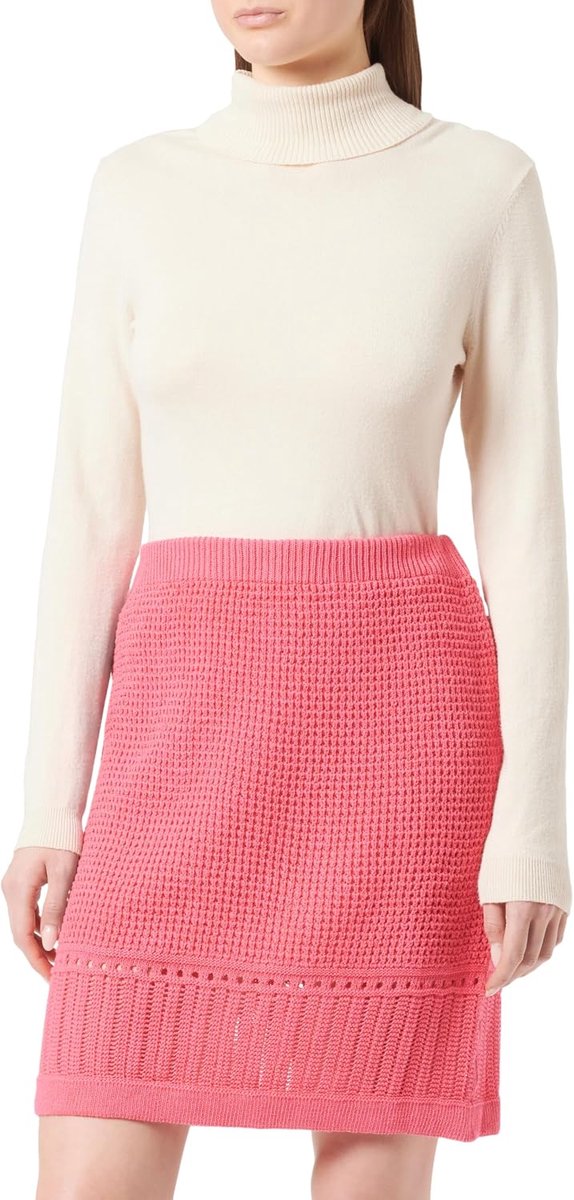 Caspio Gebreide minirok voor dames 11026970-CA06, roze, XL, roze, XL