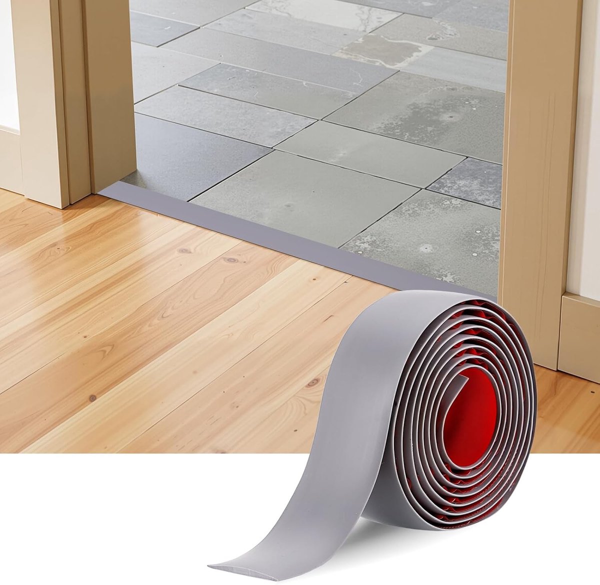 Zelfklevende vloerovergangsstrips voor deuropeningen 200x4 cm - Vloerafwerking, Drempels, Interieurdecoratie