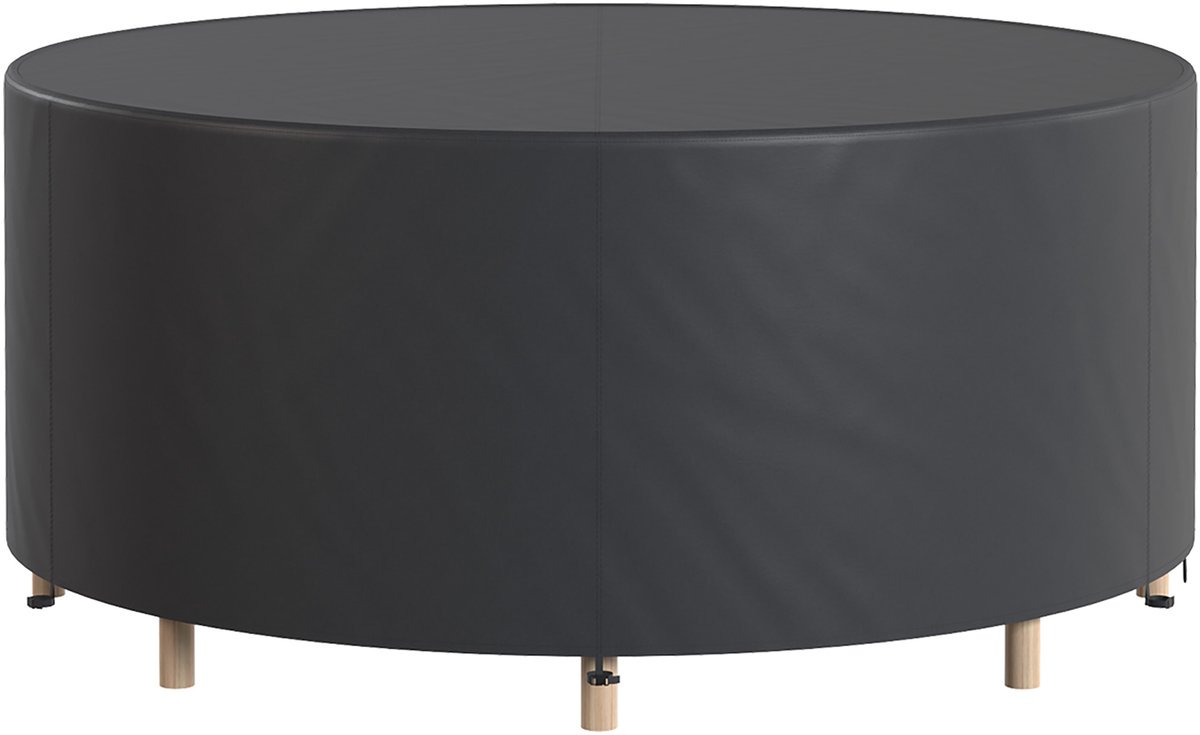 Tuinmeubelhoes - Tuintafel hoes - meubelhoezen - hoes tuintafel - tuinmeubelhoes rond - tuinmeubelhoezen waterdicht - 200 x 80 cm - Waterdicht - Wind - Stofdicht - Anti-UV - ronde - 420D Oxford-doek - zwart - voor terrasmeubels - tuinmeubelen