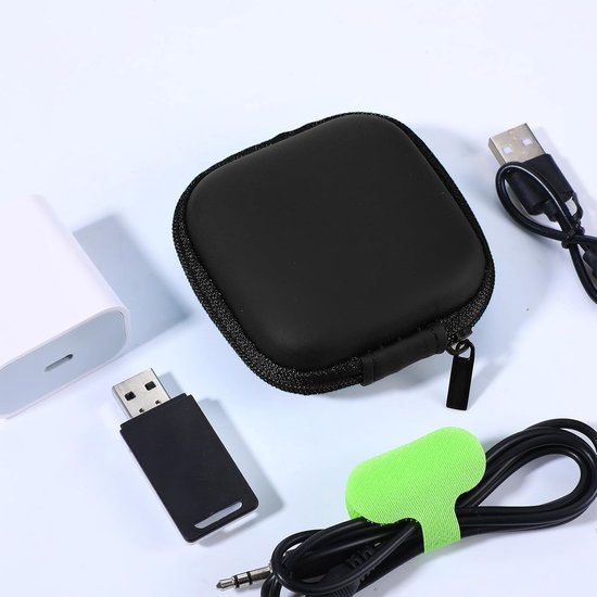 3 stuks mini-hoofdtelefoontas, hoofdtelefoontas, case, mini-hoofdtelefoonhoes, hoofdtelefoon, beschermtas, headset opslag voor in-ear oordopjes, bluetooth, U-schijf, SD-kaarten — afbeelding 5
