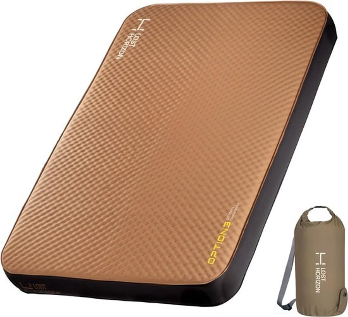 Zelfopblazend Kampeermatras van Lucht en Schuim - 11,4 cm Dik, Inclusief Pompzak, Tweepersoonsbed