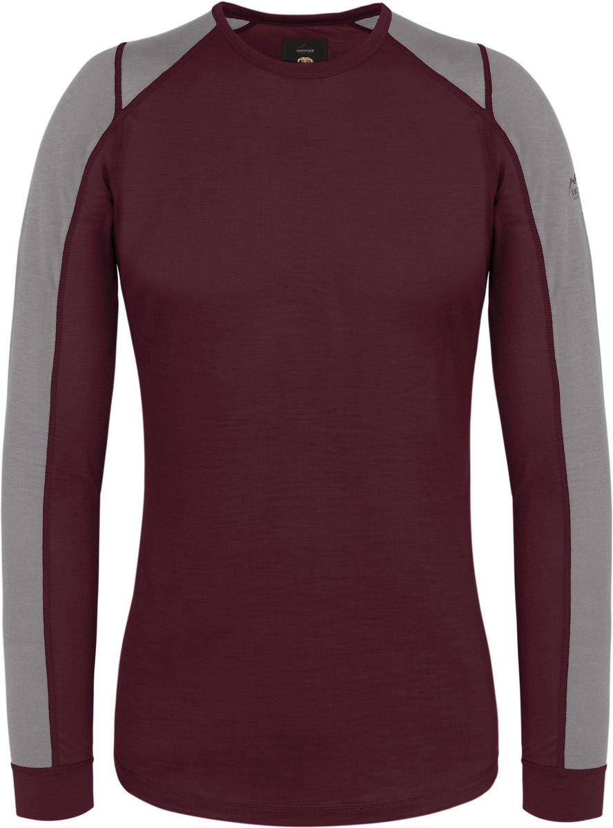 Dames-merino-shirt met lange mouwen „Goulburn“ Rood