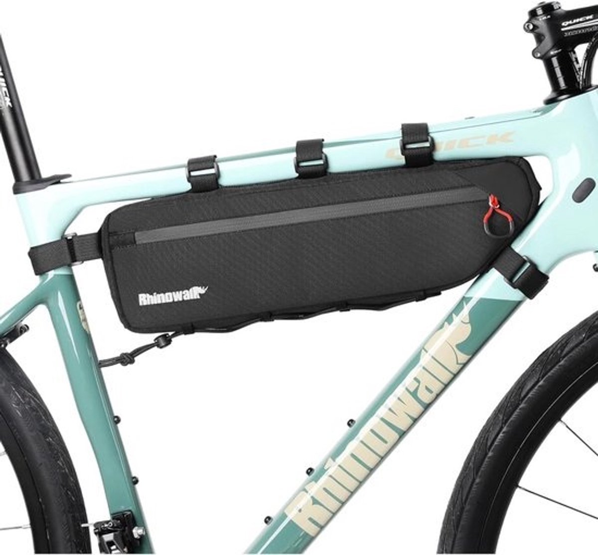 Fietsframetas - Driehoekstas - Fietsen Opslag - Grote Capaciteit - 2.7 Liter - Zwart