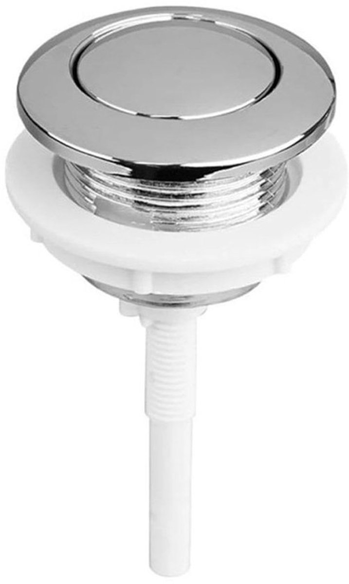 Toilet Spoelknop - Reservoir Onderdeel - Toilet Reparatie - Waterbesparend Ontwerp - 36cm Lengte - Zilver