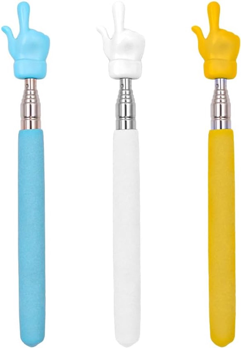 3 Stks Telescopische Pointer Stick Leraar Pointer Stick Voor Klaslokaal En Presentatie Whiteboard Onderwijs