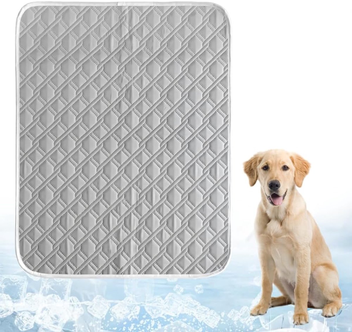 Koelmat voor honden, zelfkoelende hondenmat, zomerkoelkussen voor katten, huisdieren, wasbare koeldeken voor transportbox, kennel, auto, bank en vloer