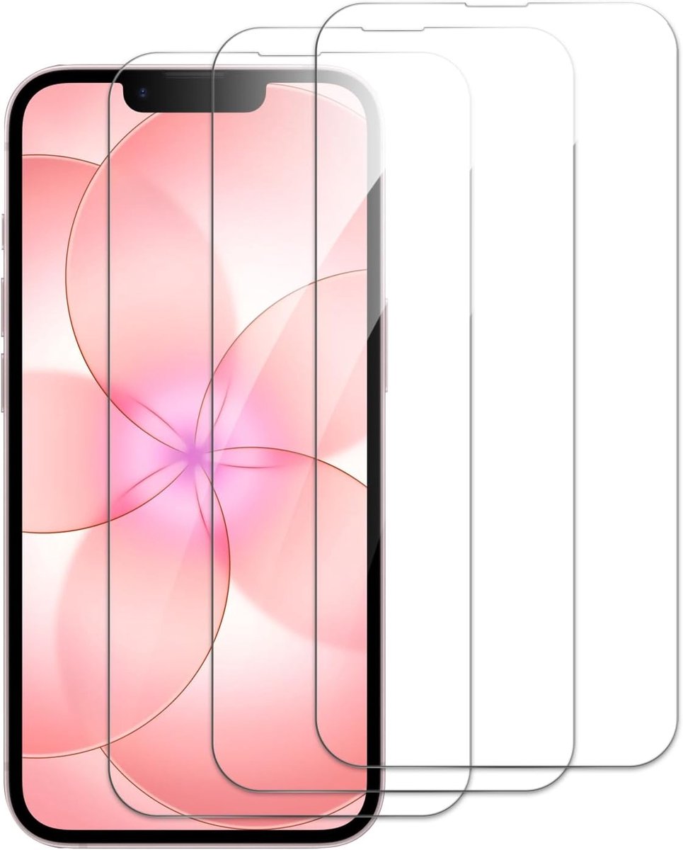 Displaybeschermfolie voor iPhone 17E, displaybeschermfolie van gehard glas, HD, hardheidsgraad 9H, anti-vingerafdruk, luchtbelvrij, ultra-duurzaam, verpakking van 3 stuks