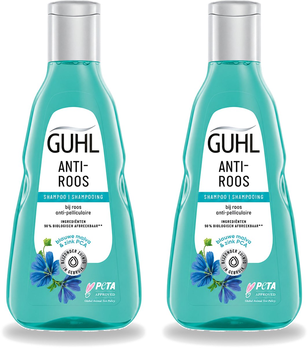 2 x Guhl - Shampoo - Anti-Roos - 250 ml - Voordeelverpakking - 2 stuks