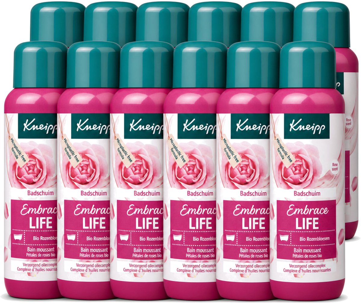 12 x Kneipp - Badschuim - Embrace Life - Anti-Aging verzorging - 400 ml - Voordeelverpakking - 12 stuks