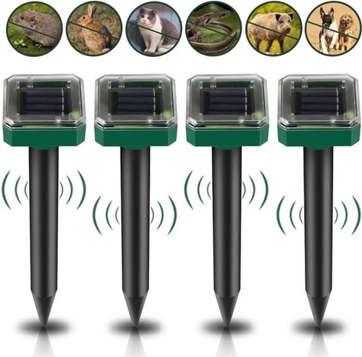 Mollenverjager - Mollenverjager op Zonne Energie - Solar Mollenverjager - Ongedierte Verjager - Mollenbestrijding - Mollenbestrijder - Mollen Verjager