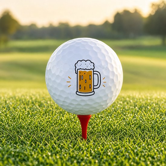 Wilson Golfballen Biertje - Feest Golf Cadeau - 2 stuks - Golfbal met Opdruk — afbeelding 4