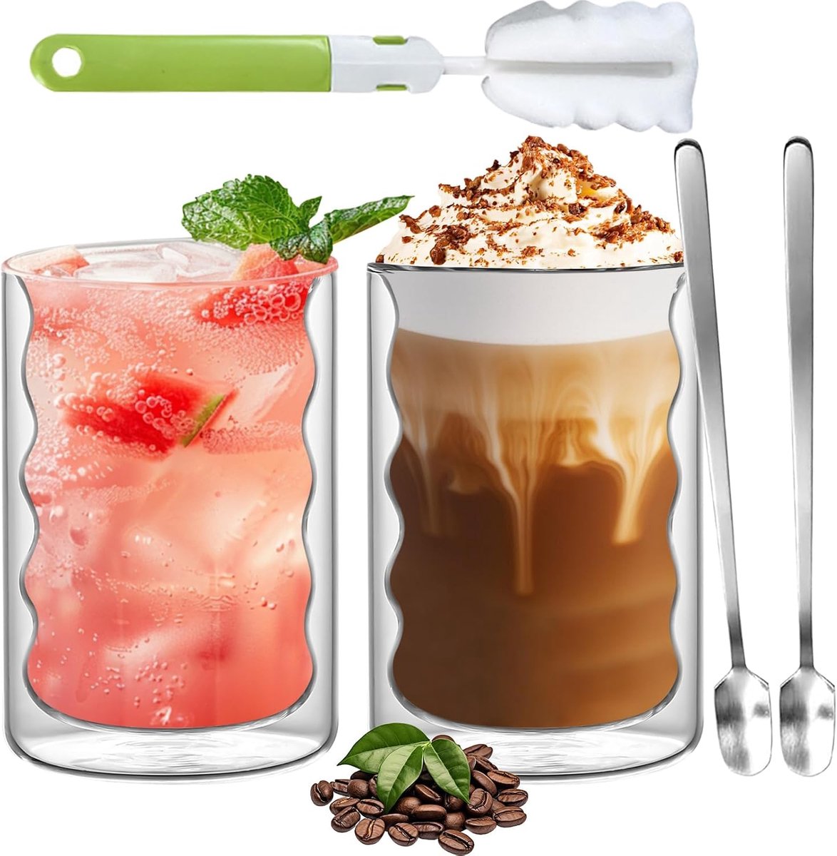 Koffiemok, 350 ml, glas (350 ml x 2)