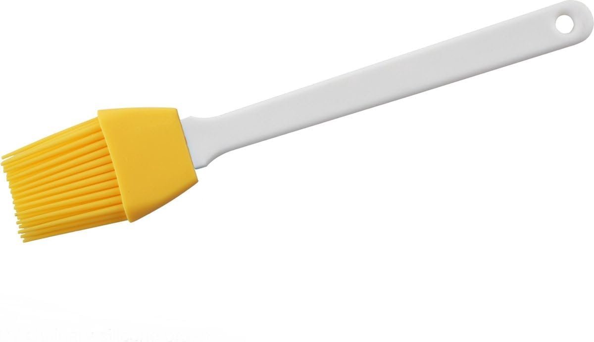 - Keukenkwast - Kwast - Siliconen kwast - Geel - 21CM - Siliconen - Keukenaccessoire - Keukengerei - Bakken - Insmeren - Invetten - Invetkwast
