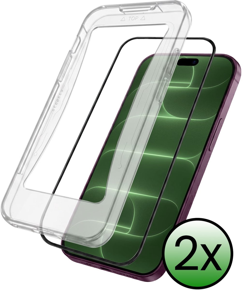Screenprotector - 2 Stuks Geschikt voor Apple iPhone 18 Pro Max - Met Installatie Kit - Beschermglas - Gehard Glas - Tempered Glass - Screen Protector