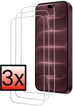 Screenprotector - 3 stuks - Geschikt voor Apple iPhone 18 Pro Max - Volledige Dekking - Met Dichte Notch Full protection - Beschermglas - Gehard Glas - Tempered Glass - Screen Protector - Bescherm Cover