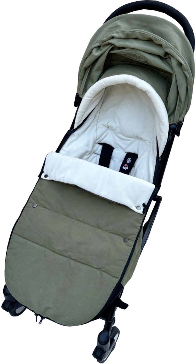 Voetenzak voor Kinderwagen - Beenzak - Winterzak - Olijfgroen Waterdicht - Winddicht - Thermisch Warm - Katoen - Universeel - Voor Baby in de Winter