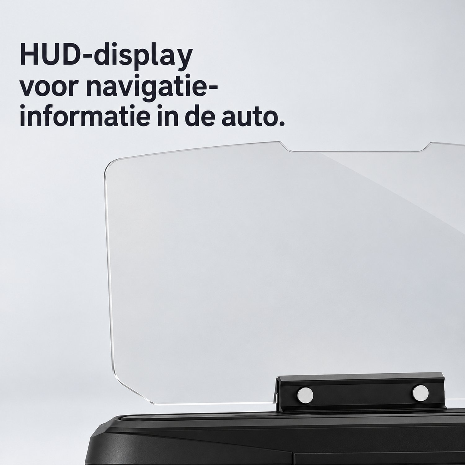 Telefoonhouders auto – HUD-telefoonhouder met navigatiescherm en 3M-kleefbevestiging, inclusief kleefvoet, handleiding en doos