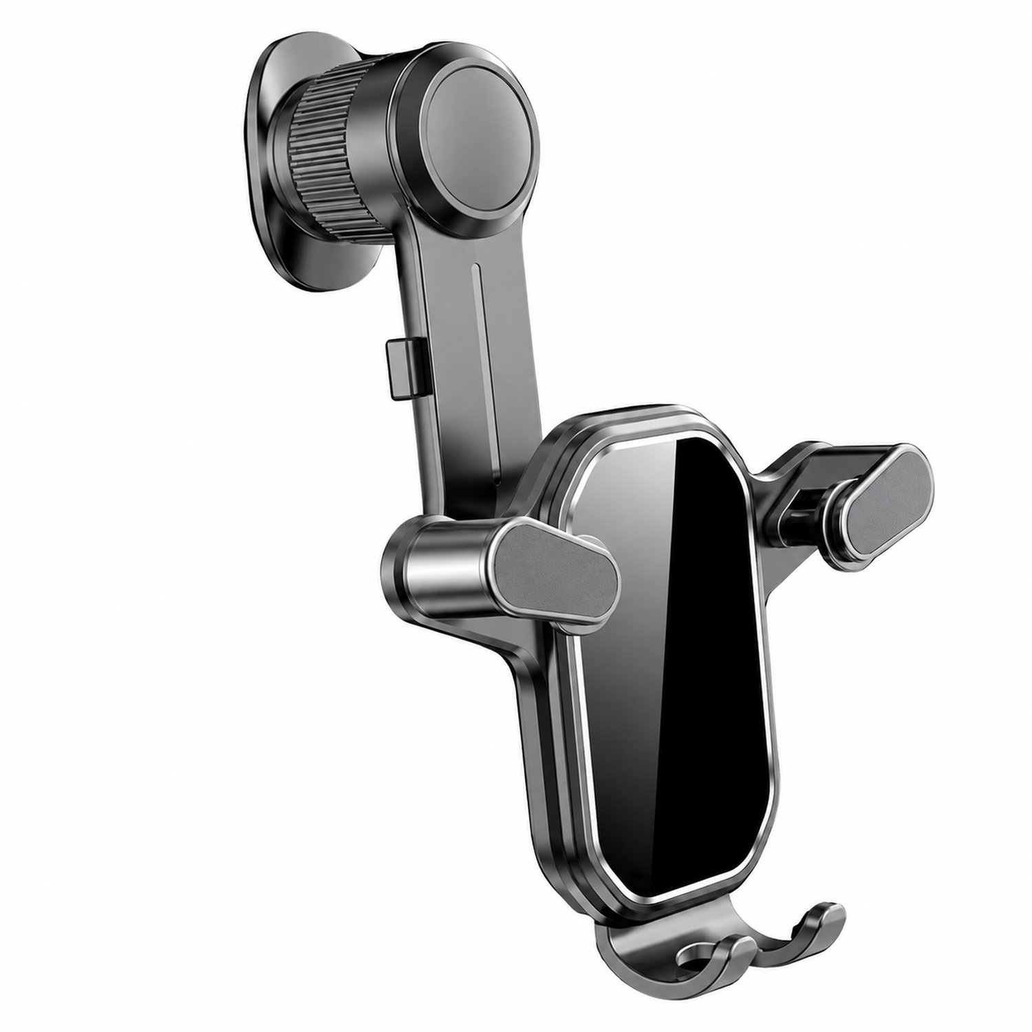 Telefoonhouders auto: telefoonhouder voor het ventilatierooster met verlengde haak, voor horizontale, verticale en schuine roosters