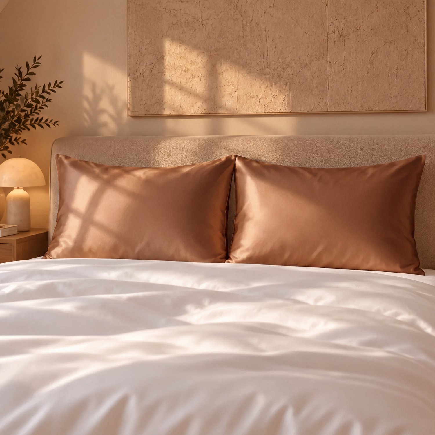 Silk Heaven Zijden kussensloop 50x60cm Amber Silk ritssluiting - 22 Momme - 100% moerbeizijde - Silk Heaven - 50x60cm / Ritssluiting