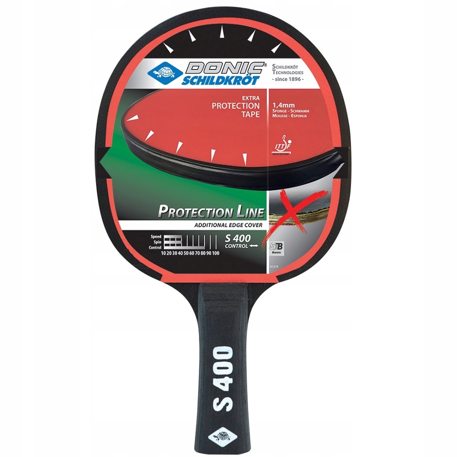 Merkloze Tafeltennisracket met Bescherming - Ideaal voor Scholen & Clubs