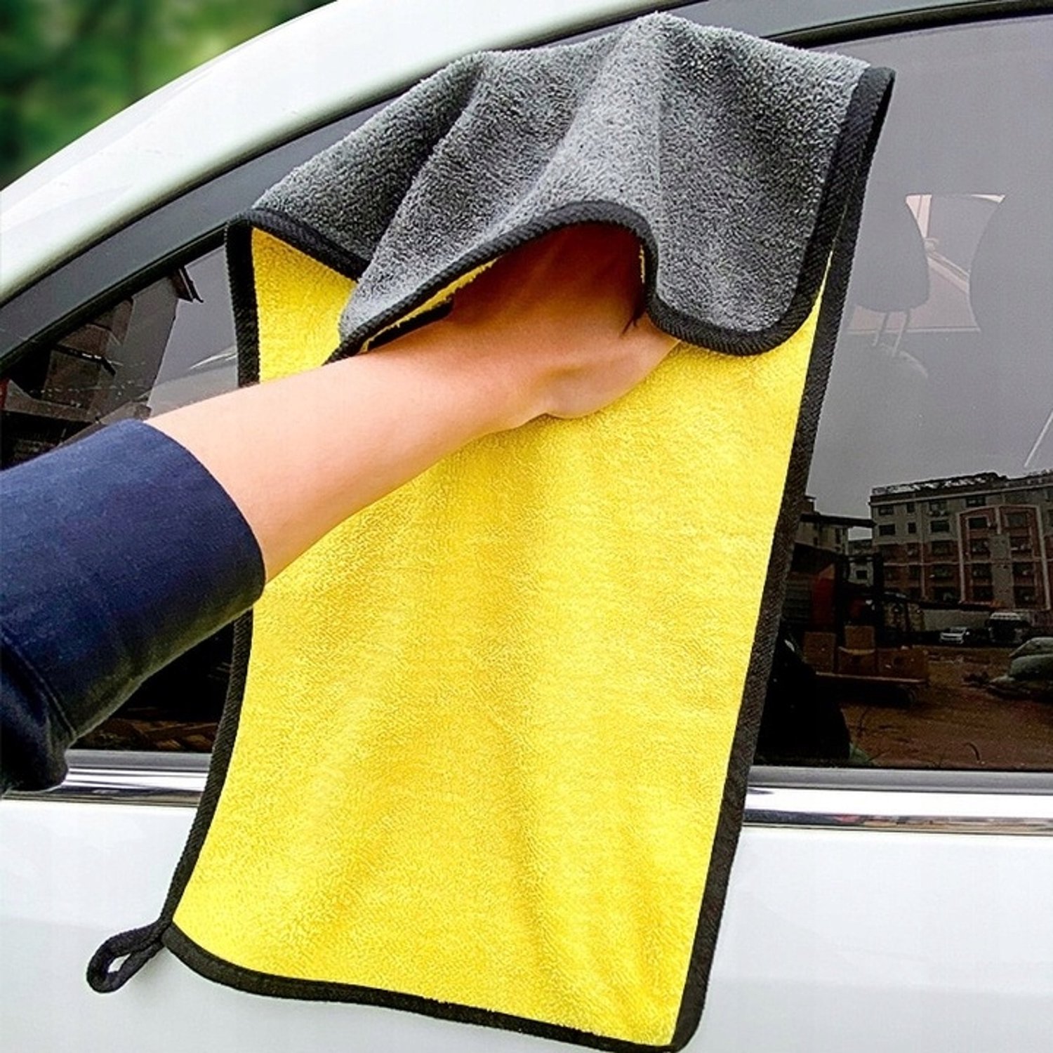 Zachte Microvezeldoek Auto 60x30cm - 500 GSM - Krasvrij & Absorberend