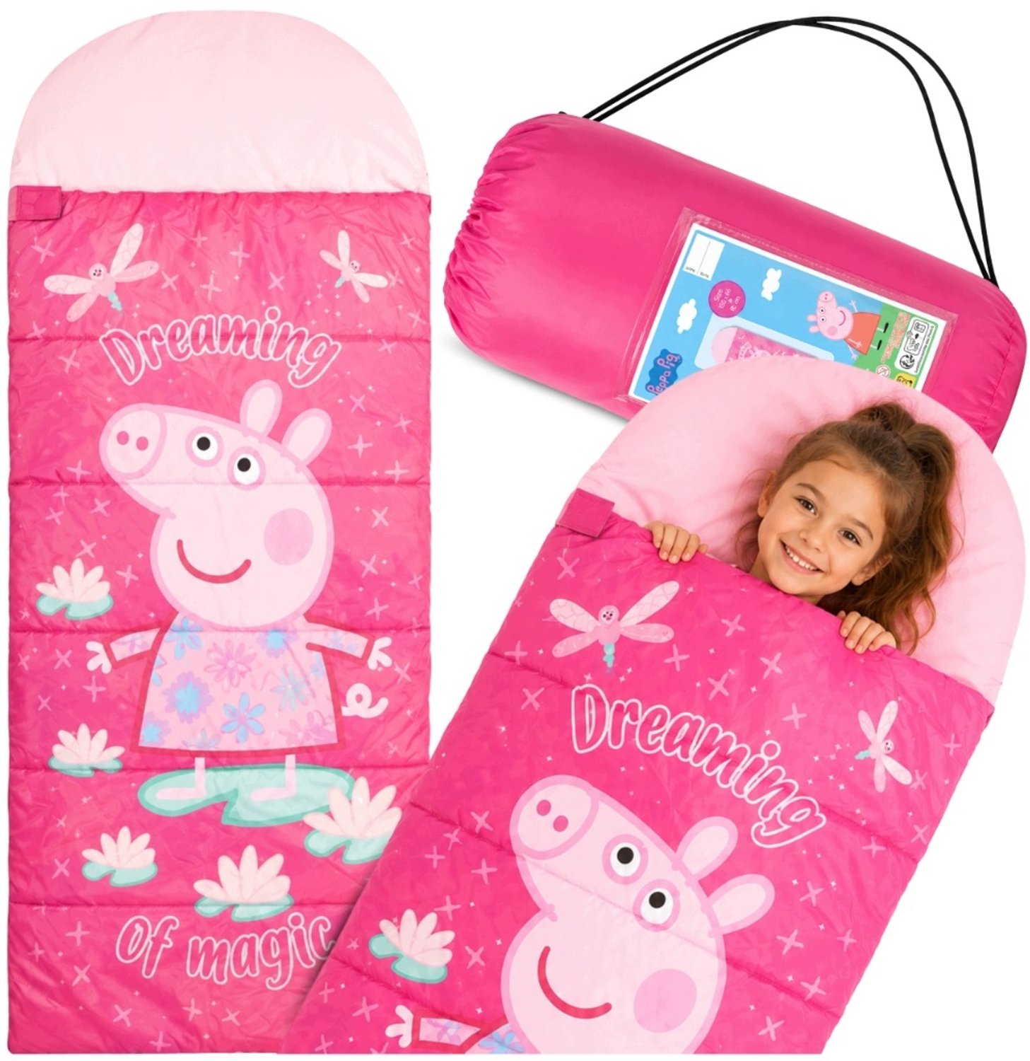 Peppa Pig Slaapzak Kinderen 170x70 cm - Origineel Hasbro Roze
