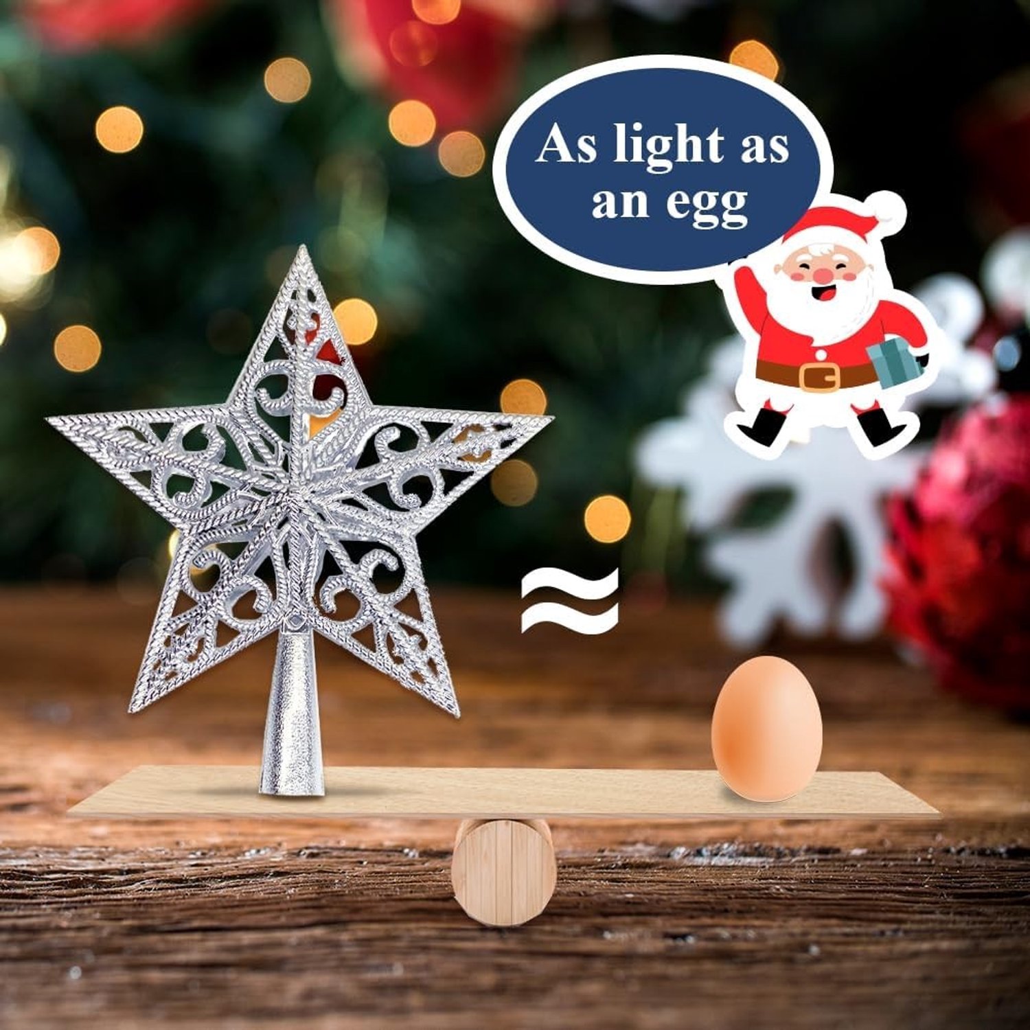Vintage Ster voor de Top van de Kerstboom – Lichtgewicht Klassieke Plastic Hollow Out Decoratie voor Kerstmis en Nativiteitsvieringen