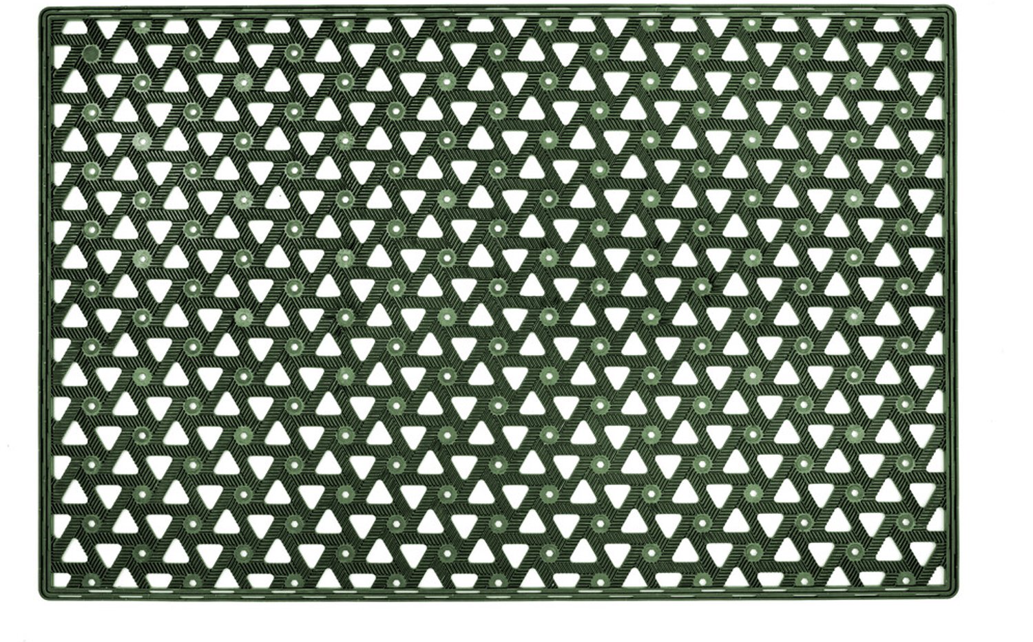 Hamat Matrix Green 49 x 75 cm - Buitenmat - Deurmat Buiten - TPE - Groen