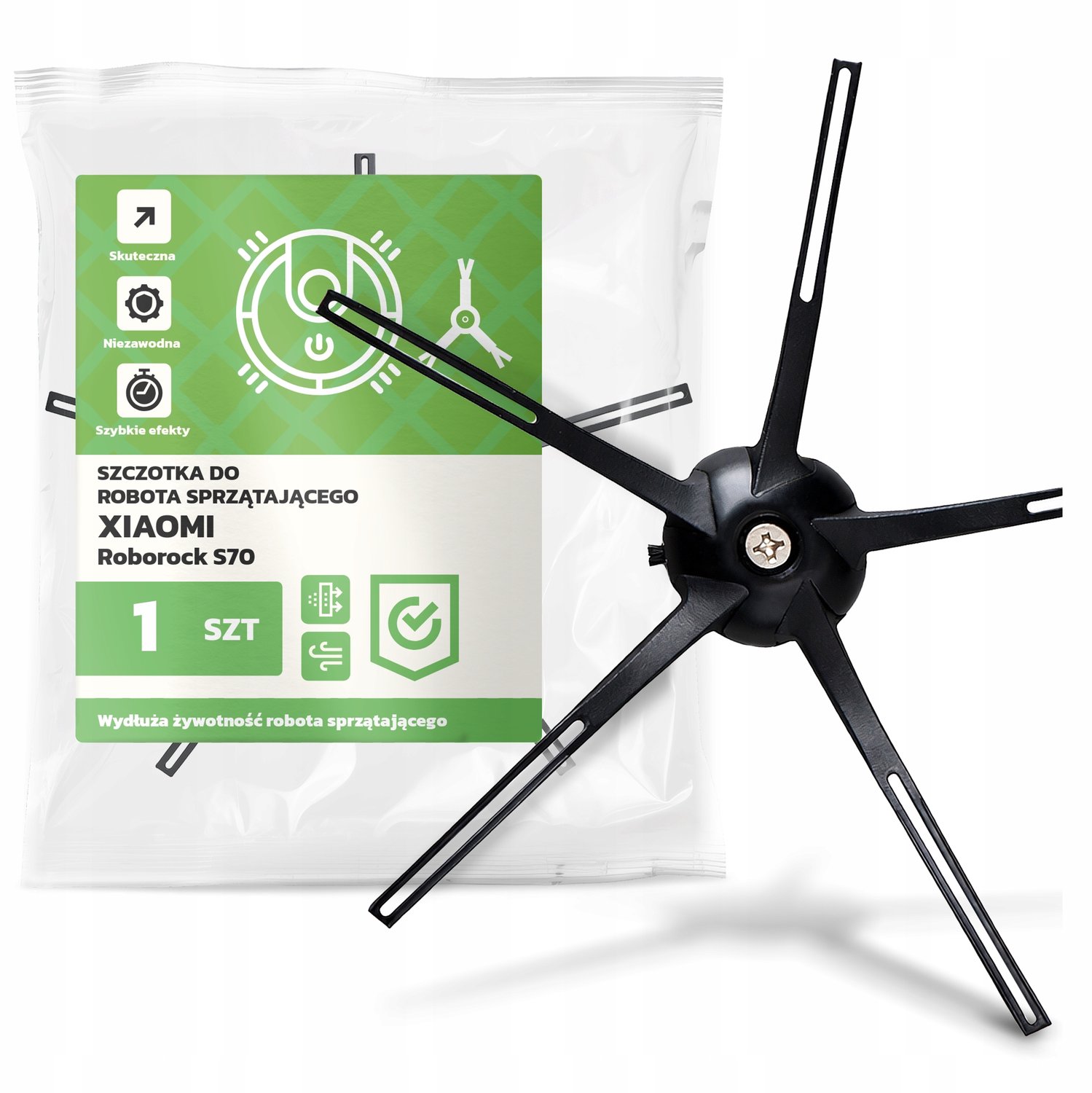 Zijborstel voor Xiaomi Roborock S70 - 5 armen, duurzaam